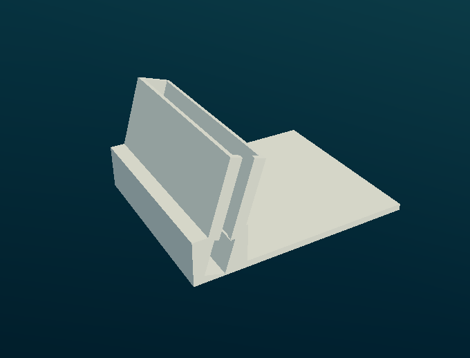 Support de téléphone modélisé puis imprimé en 3D